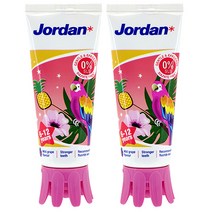 조르단 유아용 스텝 2 포도향 치약 랜덤 발송, 75g, 2개