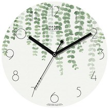 해피바이러스 인테리어 거실 무소음 벽시계, 1247 살랑살랑