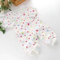 네츄라오가닉 여아용 오가닉코튼 풍선 우주복