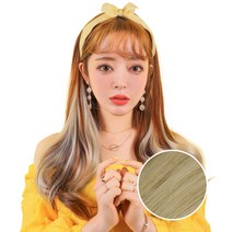 가발매니아 글램루즈 퍼스널컬러 붙임머리, 바닐라크림, 3개