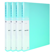 클리어화일 인덱스 A4 20매, 하늘색, 4개