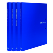 합지더블레버화일 상철 좌철 A4, 청색, 4개
