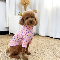 유앤펫 새콤달콤 강아지 티셔츠, 핑크