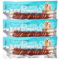 프리미요 소고기 딩고껌 25cm 대형견 2p, 260g, 3개