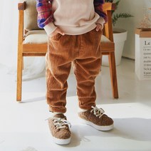 라라아망 남아용 골덴 단추 베기바지