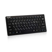 포엘지 저소음 USB 유선 미니키보드, LGC-K1000, 블랙, 텐키리스