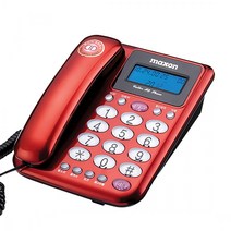 맥슨 유선 전화기 레드, MS-590