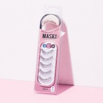 vika 마스키 아이래쉬 세트 MCL01, 다크브라운, 1세트