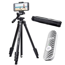 셀루미 최장 158cm 스마트폰 DSLR 삼각대 세트, SEL-TRD310(삼각대), SEL-ST200V(리모컨 화이트)