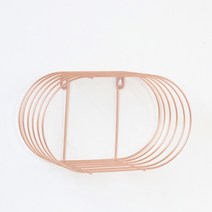 쇼신 타원형 벽선반 + 후크세트, 로즈골드