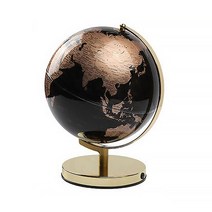 루미아 네오 모던 블랙오션 LED 지구본 조명 25cm, 블랙