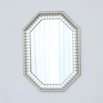 팔각 무아레 벽거울, 실버