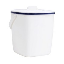 컴팩트 음식물 쓰레기통, 화이트 + 네이비