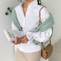 엔비룩 여성용 코지 퍼프 셔츠