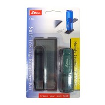 샤이니 DIY 활자판 + 세팅용 집게 + 핸디 스탬프 본체 랜덤발송 + 스탬프 잉크패드 세트 S-772, 혼합색상, 청보라색