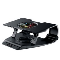 노벨뷰 쿨러몬스터 F1 PRO 노트북 쿨러 거치대, Black