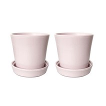 삼호유리 비아포트 파리 화분 2p, 핑크