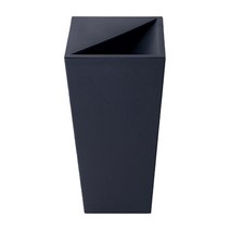 반오픈형 룸트 사각 휴지통 11L, 차콜그레이, 1개