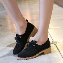 여성용 물결레이어 포인트 로퍼 FT4908