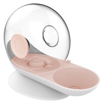 티에프펫 강아지 고양이용 달팽이 반자동 급수기 2.8L, 핑크, 1개