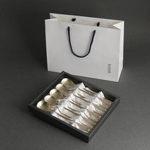 인스푼 훈민정음 골드 수저세트, 1세트, 수저 5p + 젓가락 5p + 종이케이스 + 품질보증서 + 쇼핑백