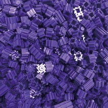 브릭월드 톡톡 놀이 컬러 디폼 블럭 지퍼 스텐드 리필용 500p, 퍼플