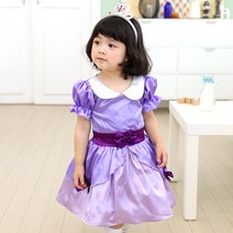 리틀래빗 여아용 보라 공주 드레스