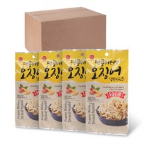 썬푸드 땅콩버터맛 오징어 조미건어포, 40g, 4개