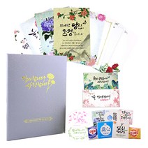 감사장 케이스 + 상장용지 8p + 용품 3종 세트, 1세트, 프리미엄 실버