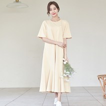 몽피마피 패밀리 바나나 반팔 여성 원피스