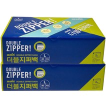 크린손 더블 지퍼백 L, 2개