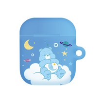 케어베어 그라데이션 에어팟 케이스, 블루 베드타임 베어