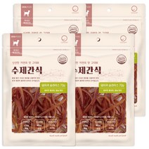 굿데이 강아지 수제간식 70g, 돼지귀 슬라이스, 4개