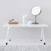 마켓비 HOMATO 좌식 접이식테이블 60 SM-733NPL, 빈티지화이트
