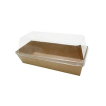 더담다 크라프트 직사각 도시락 소, 50개입, 1개