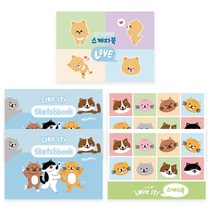 영아트 뜯어쓰는 스케치북 랜덤발송 5p, 248 x 345 mm, 50매