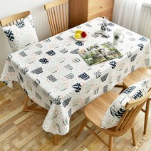 6인 식탁보, 머그컵, 140 x 230 cm
