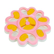 발라당 고양이 강아지 간식퍼즐 노즈워크 2단계 플라워, 핑크, 1개
