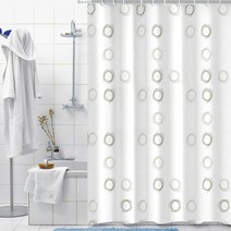 게디 NIDI PEVA 샤워커튼 180 x 200 mm, 1개