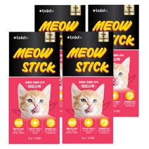 에코펫위드 미오스틱 츄르 고양이 간식 10p, 연어참치, 4개