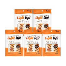 라이트업 강아지 간식 80g, 닭가슴살과 칼슘, 5개