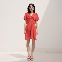 리올그 DUL PATTERN FLUTTER 반팔 미니원피스
