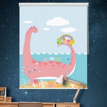 바다공룡 암막 롤 스크린 세로형