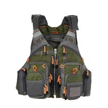 배틀피싱 앵글러 메쉬 낚시조끼 D75, 그린