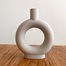 무드 세라믹 화병 써클넥, 베이지