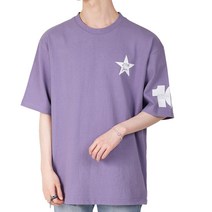 다꾸앙 남성용 여름 별그대 라운드넥 루즈핏 반팔 티셔츠 B07M15_tc1527