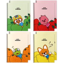 포포팬시 위드 뽀로로 후르츠 원링 노트, 뽀로로, 루피, 크롱, 에디, 8권