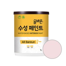 페인트인포 올바른 수성 페인트 1L, 스위트핑크