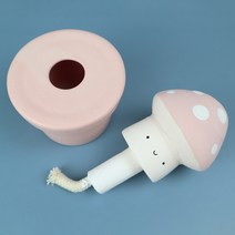 채소 삼총사 디퓨저 버섯 분홍색 7.5 x 7.5 x 10 cm, 사케