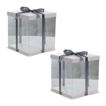 [투명쿠키상자] 봄91 투명 PET덮개 마카롱 상자 대 22 x 10.3 x 5.3 cm, 5개입